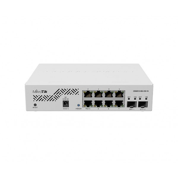 Комутатор Mikrotik CSS610-8G-2S+IN (8x1G, 2xSFP+, SwOS) (CSS610-8G-2S+IN) Київ - фото 3