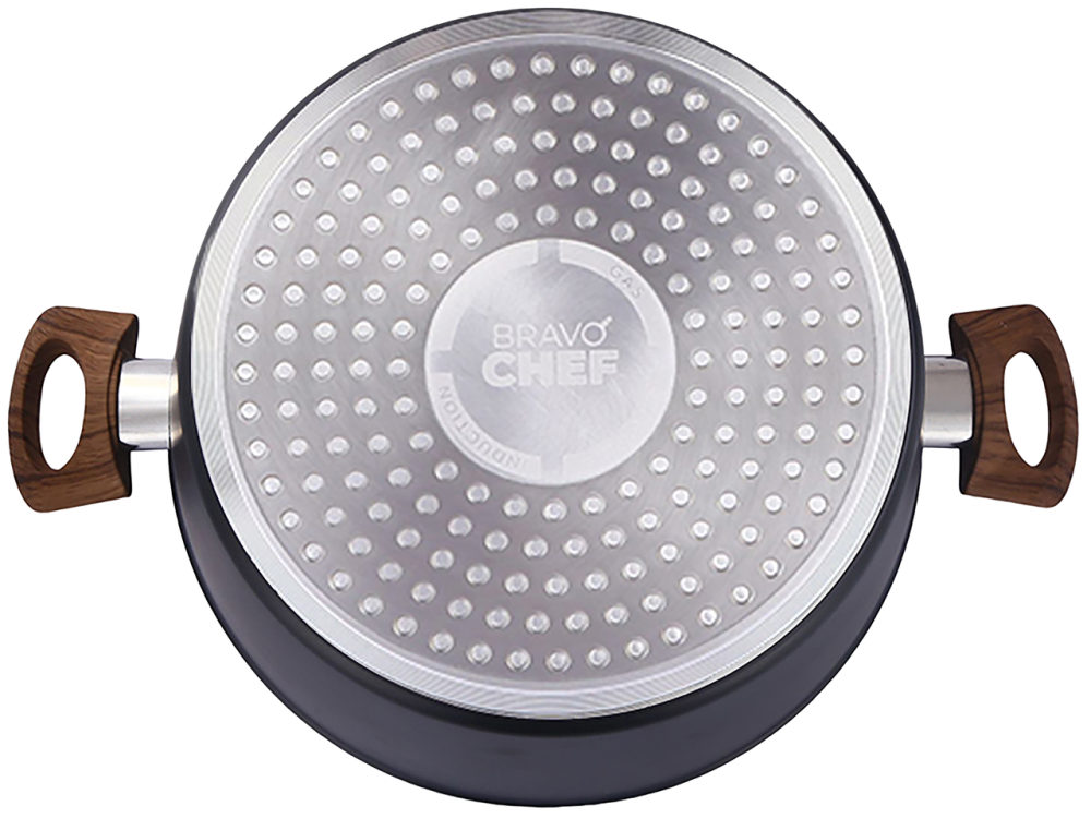 Кастрюля Bravo Chef классическая 20 см (2.6 л) с крышкой (6917687) Киев - изображение 3