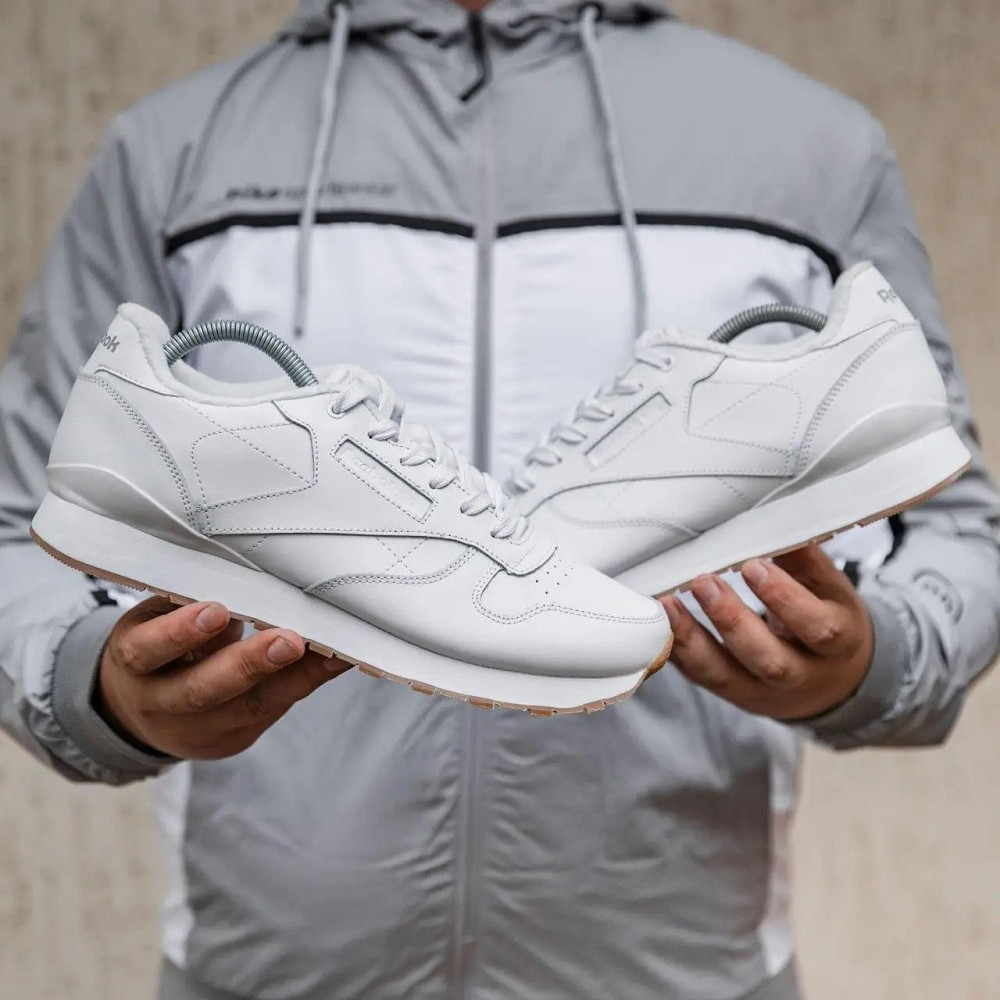 Чоловічі Кросівки Reebok Classic Білі Рибок Шкіряні (розміри: 40,41,42,43,44,45,46) Дніпро - фото 7