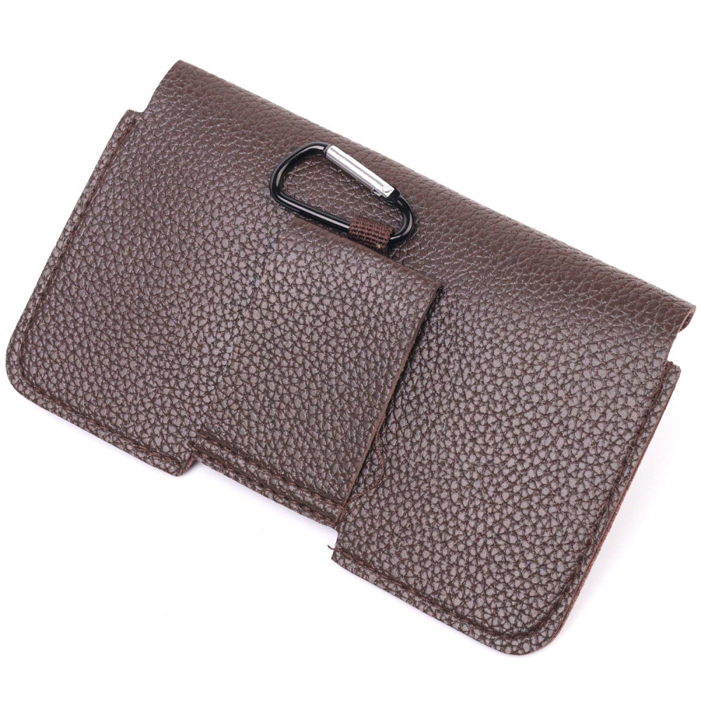 Чехол для телефону на пояс з еко-шкіри 21269 Vintage Коричневий Київ - фото 2