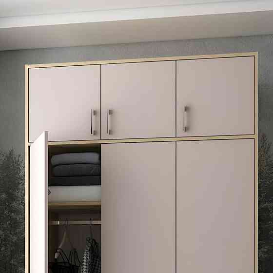 Антресоль высокая Doros Ронди Дуб Артизан/Кашемир 3 ДСП 121х52х65 (DRS-011909) Днепр