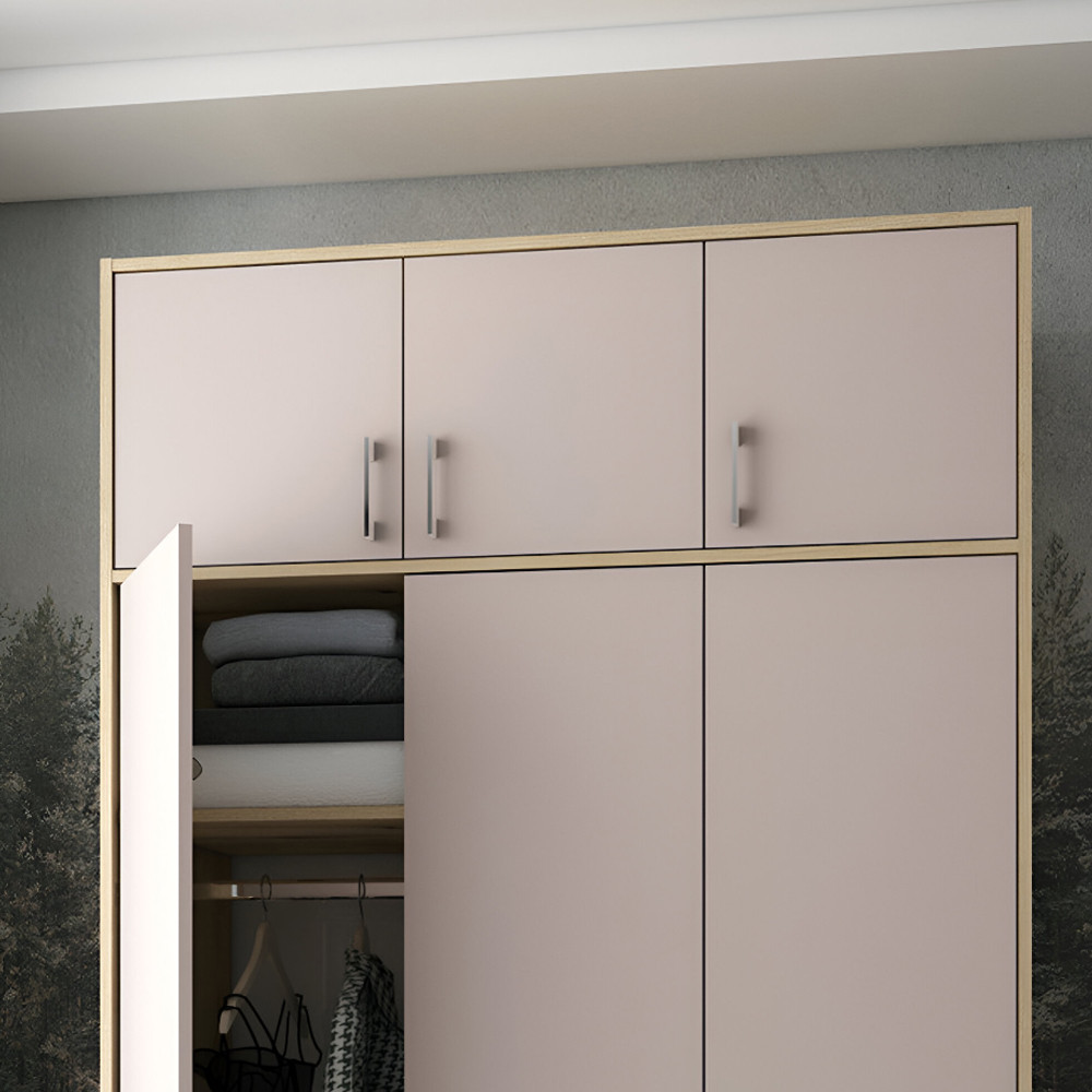 Антресоль висока Doros Ронді Дуб Артизан/Кашемір 3 ДСП 121х52х65 (DRS-011909) Дніпро - фото 1