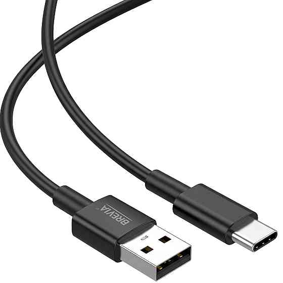 Кабель Brevia USB to Type-C 2,4А 1м, чорний ZIP (55100BUCZ1) Львів