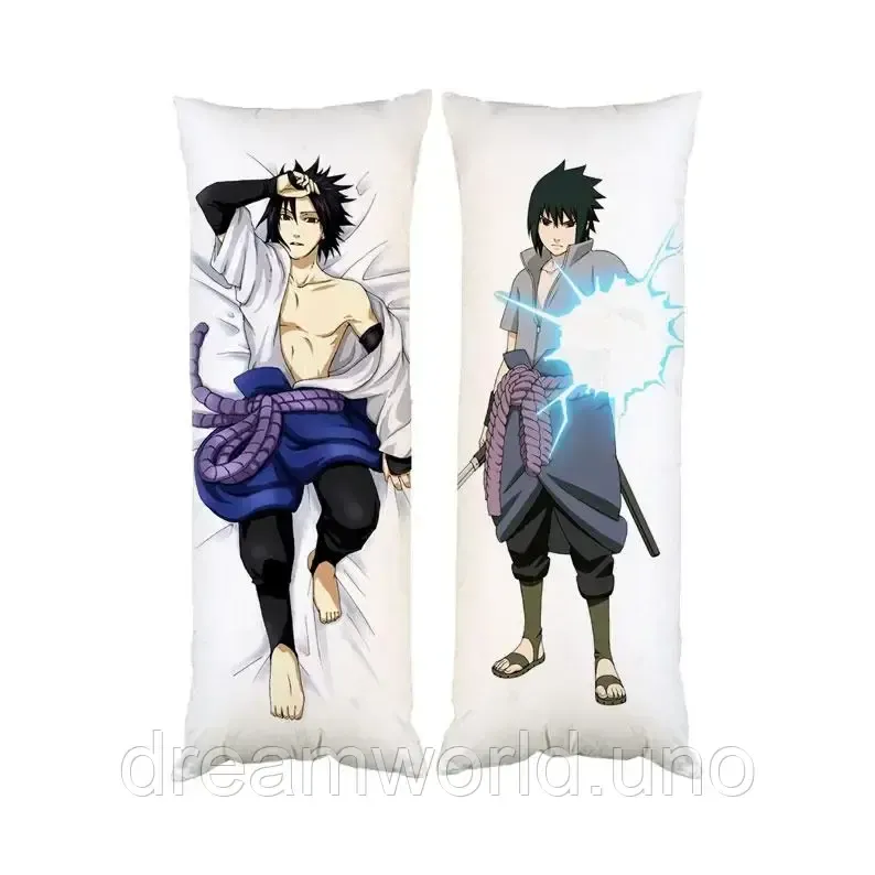 Подушка дакімакура Наруто Саске декоративна паровита подушка для обіймання двостороння 30х60 Харків - фото 1