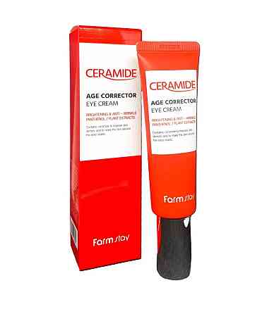 Антивозрастной крем-корректор с керамидами для кожи вокруг глаз Ceramide Age Corrector Eye Сream FarmStay 50 мл Винница