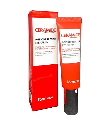 Антивозрастной крем-корректор с керамидами для кожи вокруг глаз Ceramide Age Corrector Eye Сream FarmStay 50 мл Винница - изображение 2