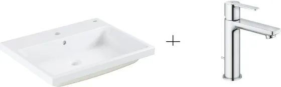 Раковина  Grohe Cube Ceramic + Bateria Lineare (3947900H+32114001) Киев