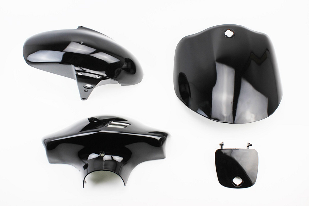 УЦІНКА Suzuki LET'S-I пластик - к-кт фарбовані 6 деталей, ЧОРНИЙ (див. фото) Киев - изображение 1