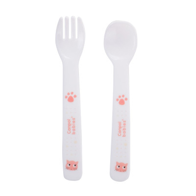 Набір дитячого посуду Canpol babies Cute Animals Котик Рожевий 5 предметів (4/401_pin) Вінниця - фото 3