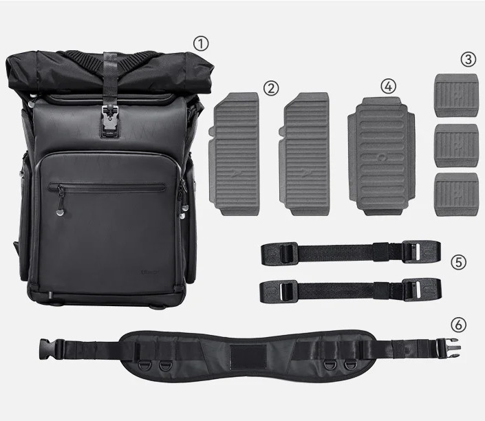 Рюкзак для фототехніки та подорожей 25-32л Ulanzi BT01 Київ - фото 5