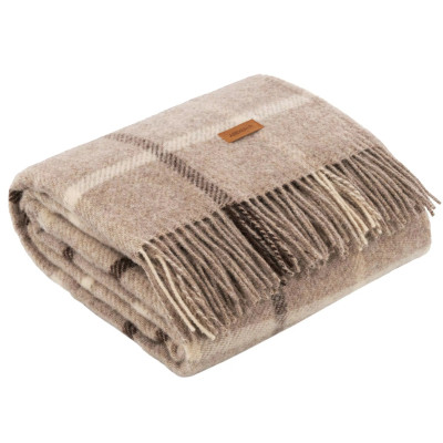 Плед Ardesto Leonardo Alpina 100% шерсть, бежевый 140x200 см (ART0702LM) Винница - изображение 5