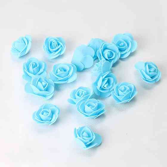 Маленькі квіточки для декору 50 штук 3 см голубой Київ