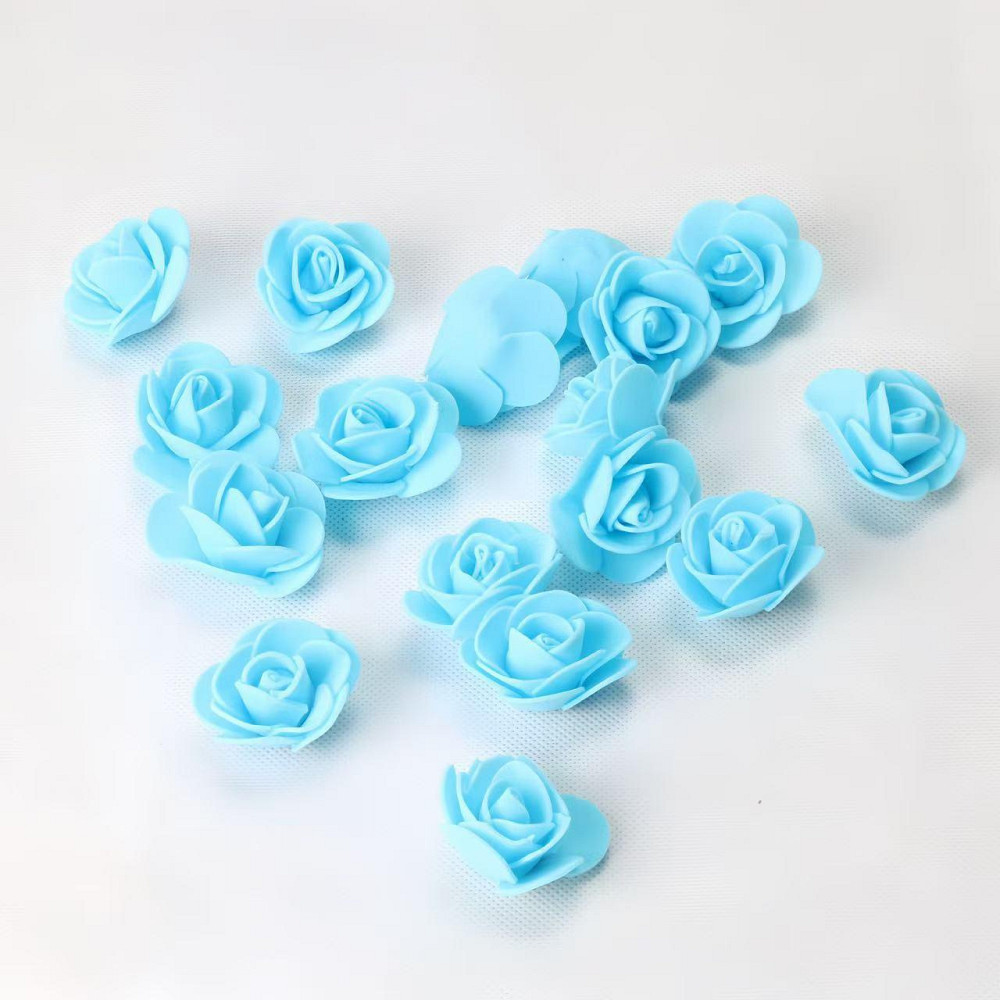 Маленькі квіточки для декору 50 штук 3 см голубой Київ - фото 2