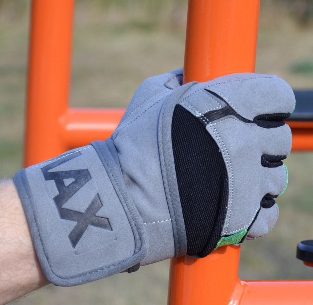 Рукавички для фітнесу MadMax MFG-860 Wild Grey/Green XXL Каменское - изображение 6