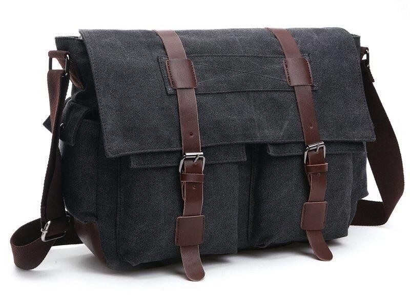 Сумка на плечо текстильная Vintage 20076 Черная Киев - изображение 1