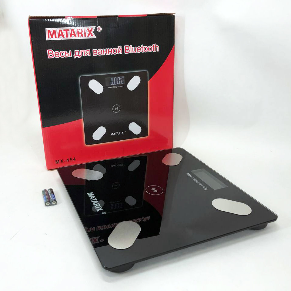Весы для контроля здоровья и фитнеса MATARIX MX-454 App, Весы с функциями смарт Умные бытовые LC-76 Киев - изображение 11