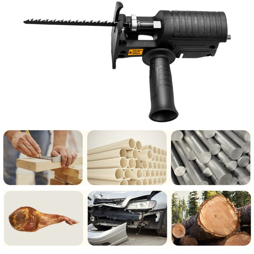 Насадка-лобзик для дриля + 3 полотна / Багатофункціональна насадка для шуруповерта зі знімним полотном Київ - фото 7