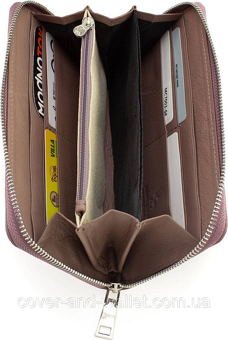 Женский кожаный кошелек на молнии свет розовый Marco Coverna MC 7003-6 Киев - изображение 16