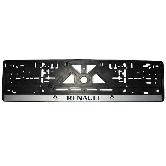 Рамка номерного знаку Renault пластик чорна 1шт Київ