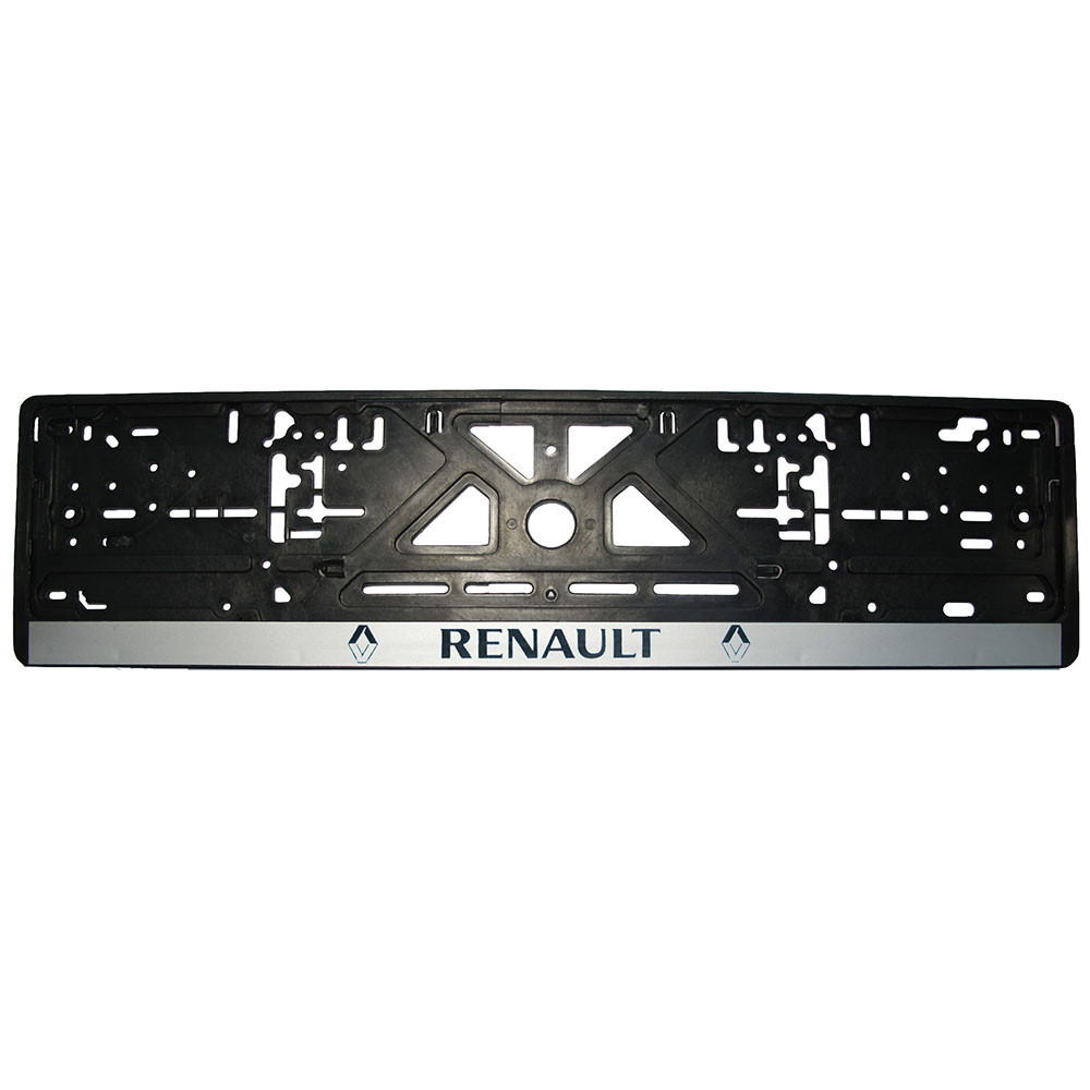 Рамка номерного знаку Renault пластик чорна 1шт Київ - фото 1