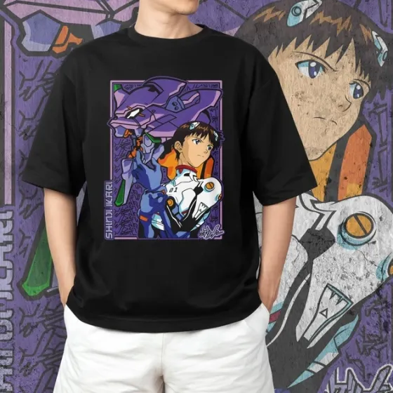 Футболка чоловіча з  принтом Evangalion Икари Синдзи Розмір 48 Дніпро