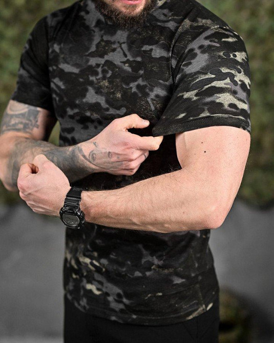 ХЛОПКОВА тактична футболка PATRIOT MultiCam black ДЛ6383 Одеса - фото 5