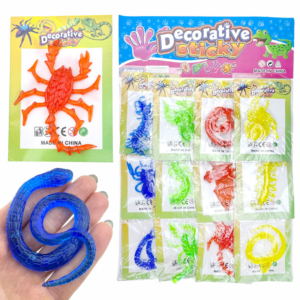 Лизуны игрушки Насекомы Рептилии 12 шт Киев - изображение 1