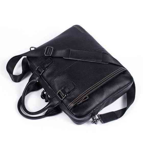 Сумка мужская флотар для ноутбака Черная (Vintage) Киев