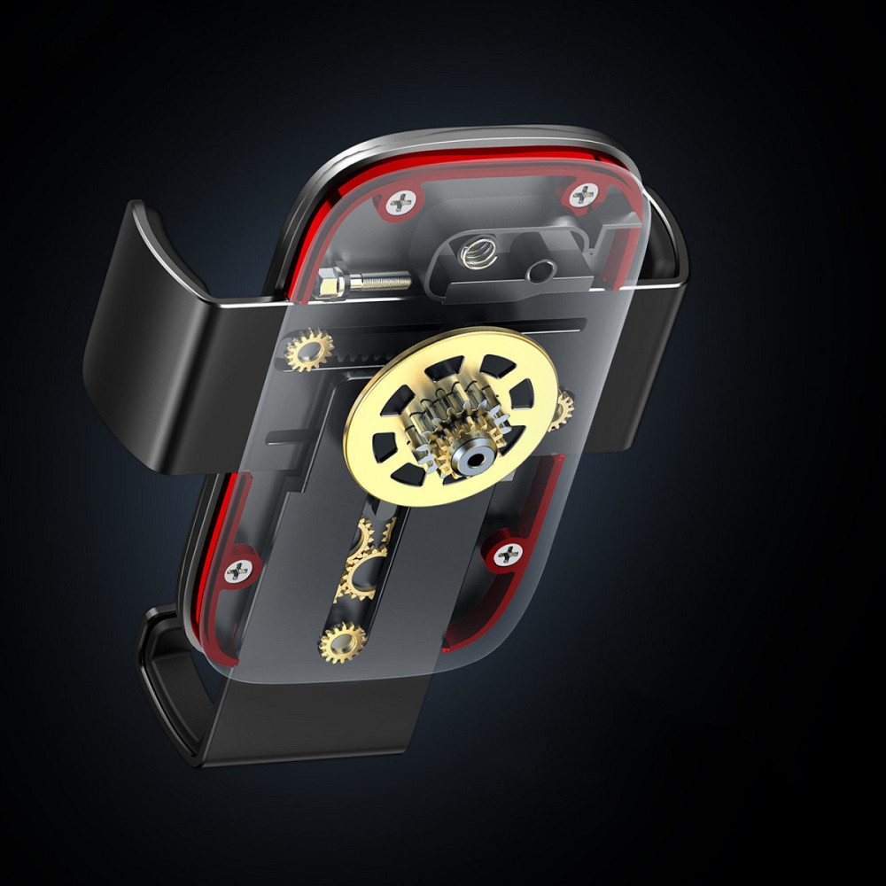 Автотримач для телефону Baseus Metal Age II Gravity Car Mount (Round Air Outlet Version) SUJS030001 (Чорний) Николаев - изображение 8