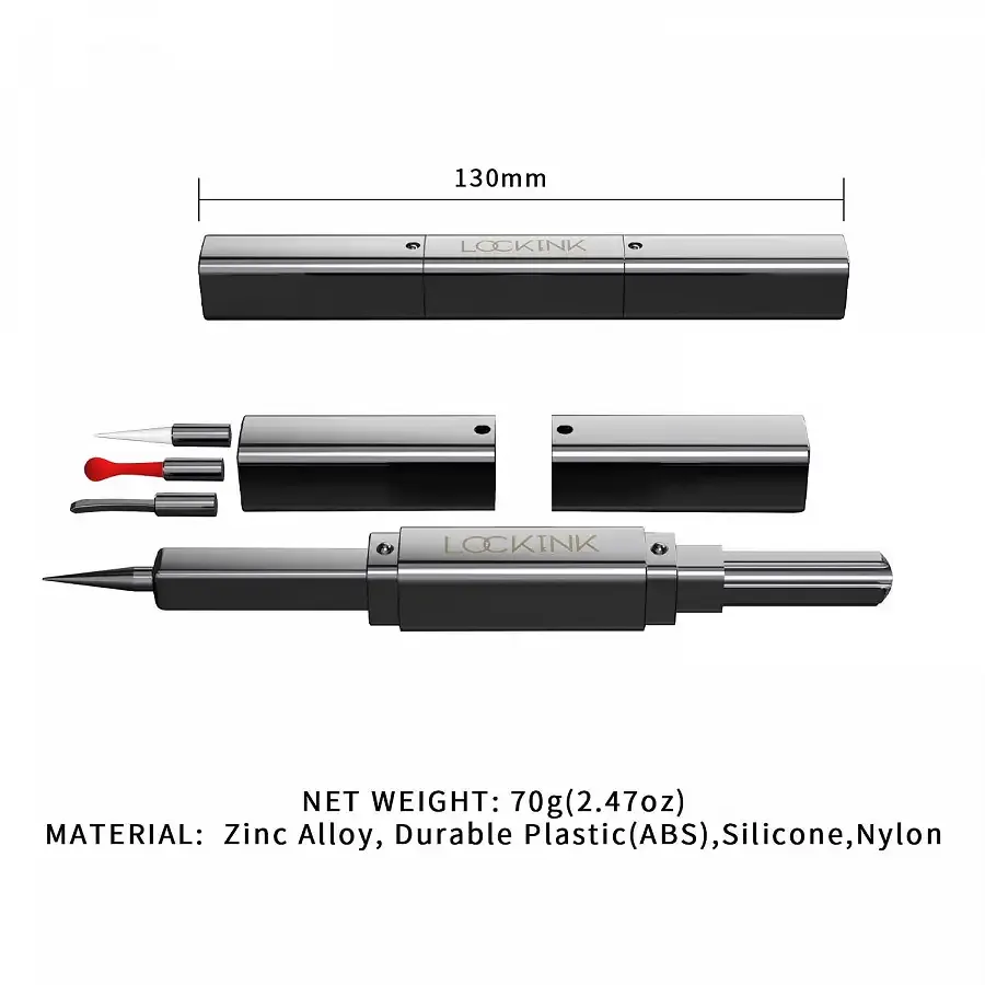 Ексклюзивний тиклер LOCKINK 5-head Flirting Tickler - Grey з п'ятьма насадками Львів - фото 8