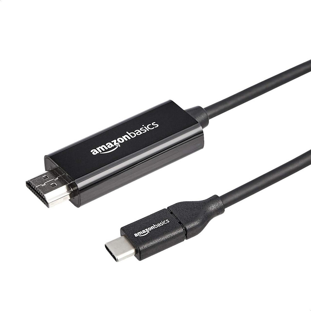 Кабель-адаптер USB-C — HDMI 1.82 м Thunderbolt 3 сумісний 4K@30Hz чорний для монітора проектора телевізора Київ - фото 1