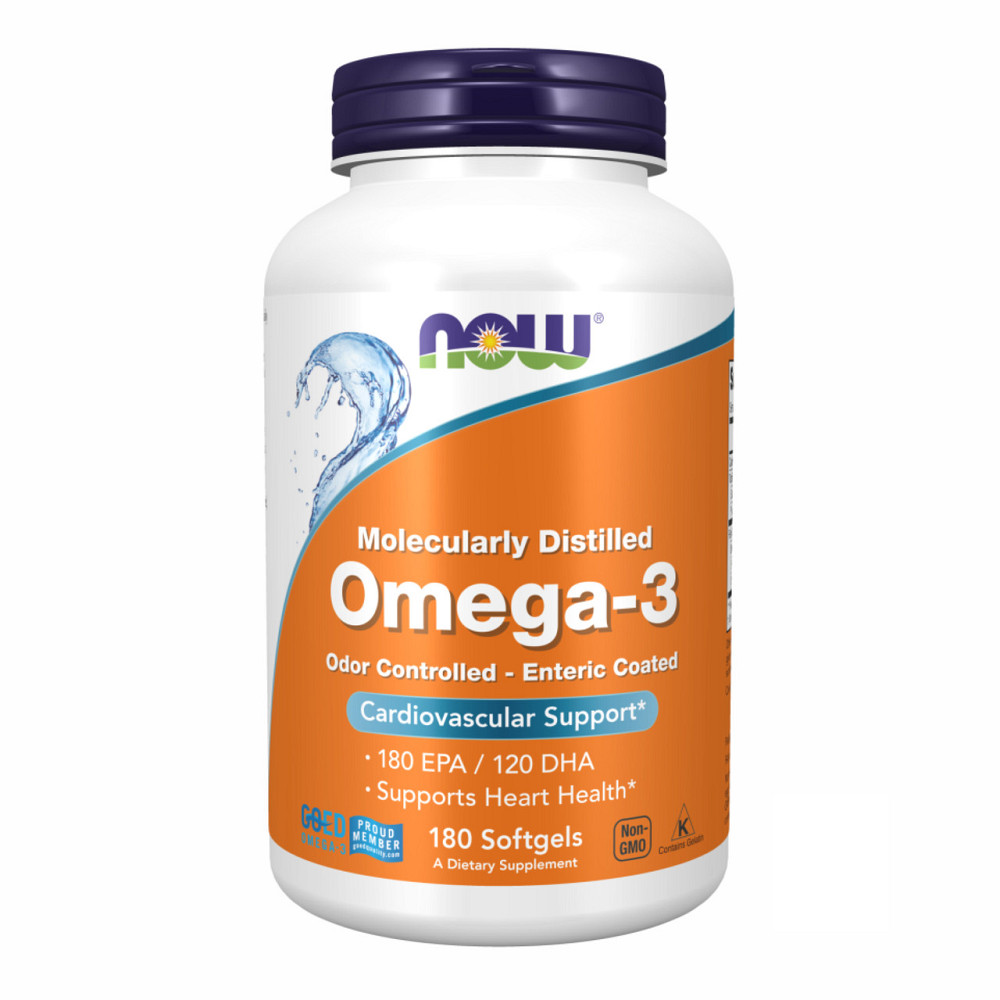 Омега-3 поддержка сердца Now Foods Omega-3 Enteric 180 sgels Киев - изображение 1