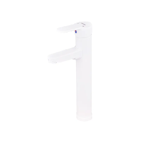 Змішувач для умивальника Plamix Raul-001-A HIGH White    ( PM0655 ) 28364 Харків
