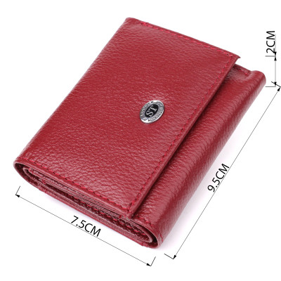 Кошелек ST Leather Из натуральной кожи Бордовый (23082) Винница - изображение 7