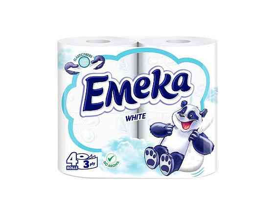 Туалетний папір 4шт 3шар white ТМ EMEKA Київ
