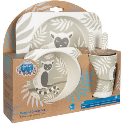 Набір дитячого посуду Canpol babies Lemur бамбуковий 5 предмети (9/214) Вінниця - фото 6