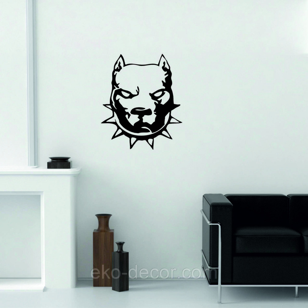 Декоративное настенное Панно «Питбуль», Декор на стену Киев - изображение 7