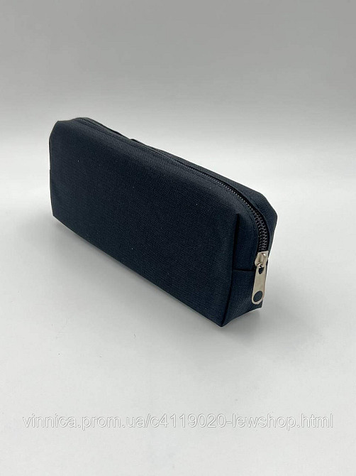Пенал косметичка черный 20*7*3.5 см Черновцы - изображение 1