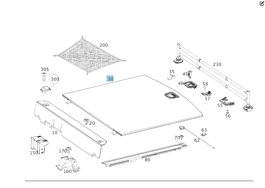 Mercedes-Benz  A2926800002 9H42 Підлога багажника без ручки відкриття GLE Coupe C292 Одесса - изображение 2