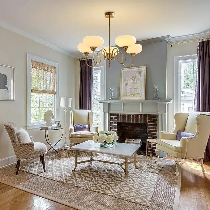 Світлодіодна люстра Дзвіночок 5025 (Золота) на 5 плафонів Вінниця - фото 11