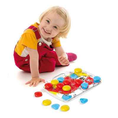 Набор для творчества Quercetti Мозаика 30 крупных фишек + доска-кейс (4401-Q) Винница