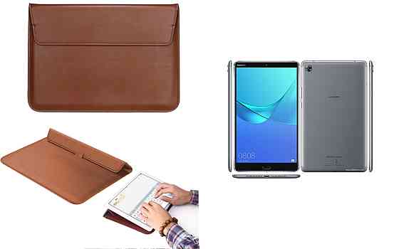 Чохол-конверт VitoCase для Huawei MediaPad M5 8, MediaPad M5 8 Lite, з функцією підставки для планшета Коричневий Київ