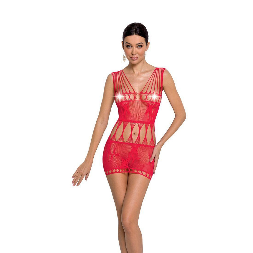 Бодістокінг мінісукня з метеликами Passion BS090 One Size red Sex Aura Київ - фото 1
