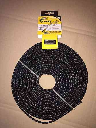 Леска мотокосы Ø5, см, 60 метров (косичка, черная) Мукачево