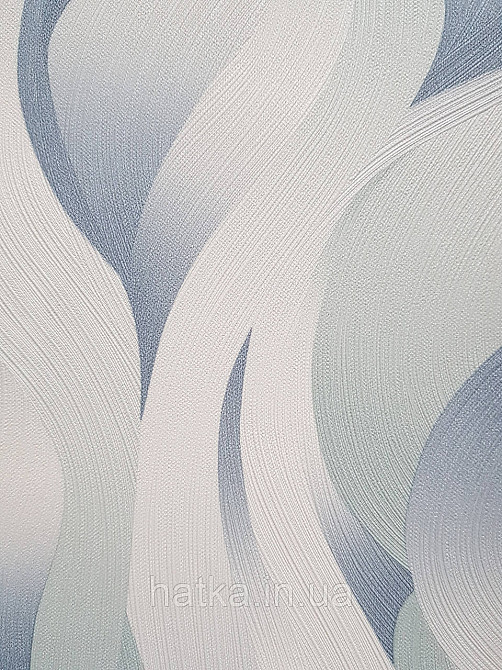 Шпалери метрові вініл на флізелін дизайнерські Erismann Elle Decoration 2 абстракція хвилі блакитні белые3д Київ - фото 4