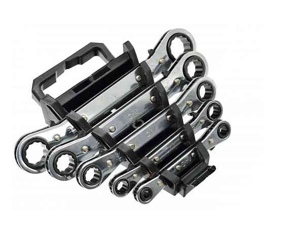 Набір ключів комбінованих шарнірно-трещоточных 5 предметів GEKO G10046 Чернігів