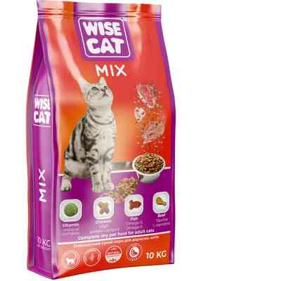 Сухий корм для кішок Wise Cat Mix 400 г (4820111141692) Вінниця
