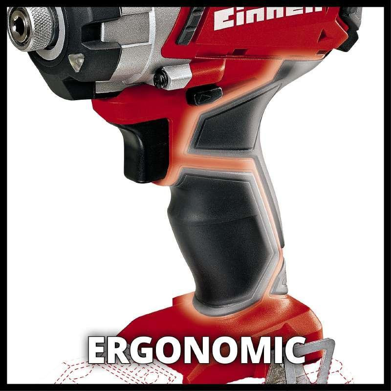 Набор ударная отвертка Einhell TE-CI 18 Li Solo + зарядное устройство и аккумулятор 18V 2,5 Ah Киев - изображение 3