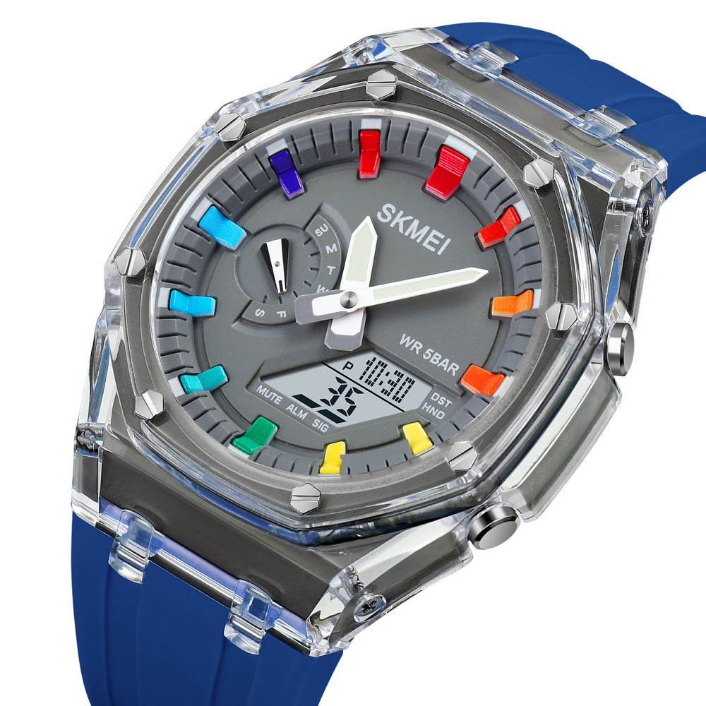 Skmei 2100BU Blue SBR Киев - изображение 2