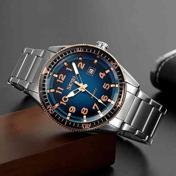 Skmei 9232SRGBU Rose Gold-Blue SBR Киев